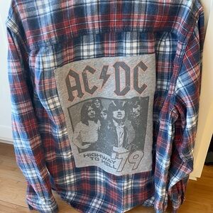 George Red and Blue Plaid Shirt